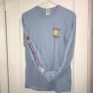 Jimmy Buffett baby blue long sleeve shirt